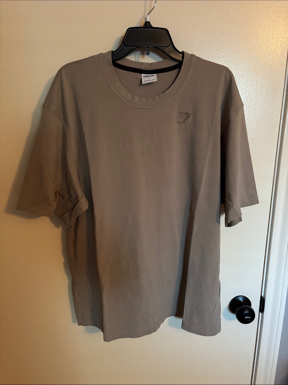Gymshark Men’s Taupe Oversize Crew Neck T-Shirt